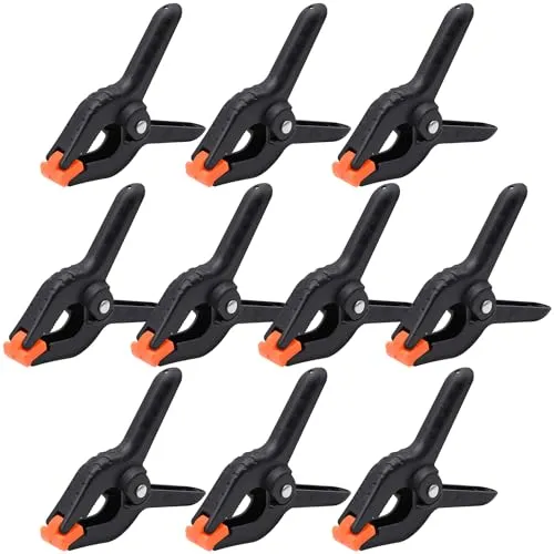 10/20/30/60 Pack Spring Clamps, 3.5in Plastic Spring Clamps, Heavy Duty Clamps for Crafts and Woodworking, Backdrop Clips Clamps for Backdrop Stand,