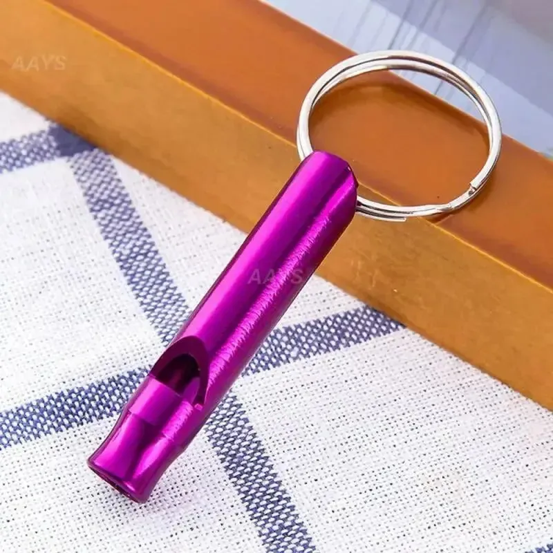 1Pcs Multifunctional Aluminum Emergency Survival Whistle Keychain For Hiking Outdoor Tools Training Whistles Of Survival