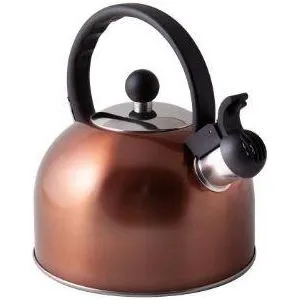 2l Boil It Copper Whistling Gas Kettle Camping Caravan Motorhome Cordless