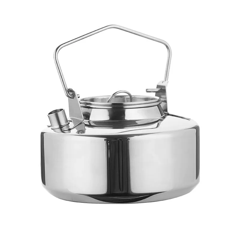 45.6oz Antarcti Stainless Steel Backpacking Camping Kettle Bushcraft Gear