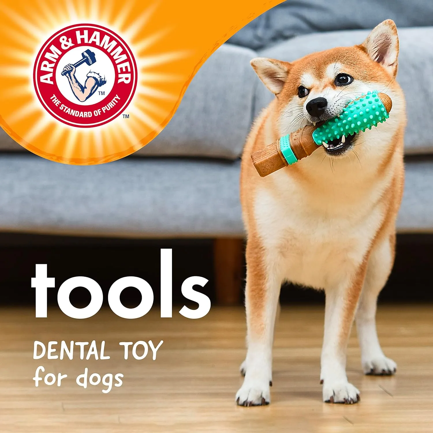 Arm and Hammer Wood Mix Paintbrush Dog Toy