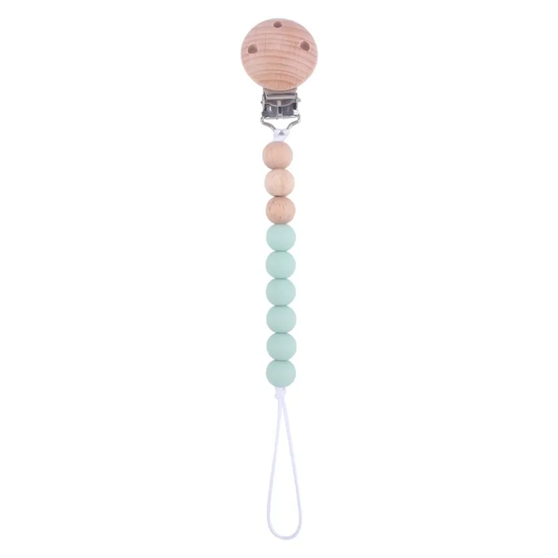 Baby Bliss Pacifier Chain: Secure Clips, Silicone Beads, and Safe Teething Fun (BPA FREE)