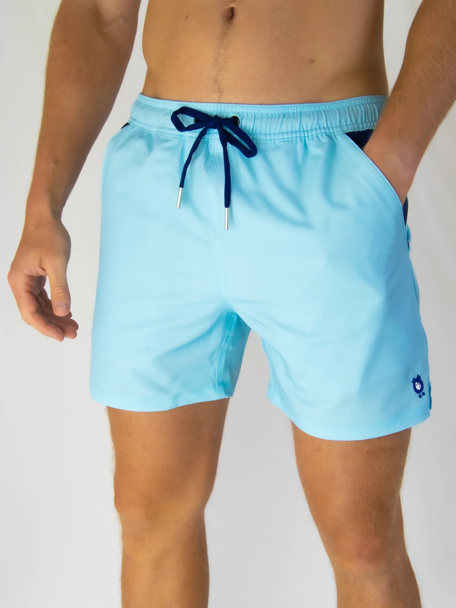 Baby Blue - Waterproof Pocket Swim Shorts