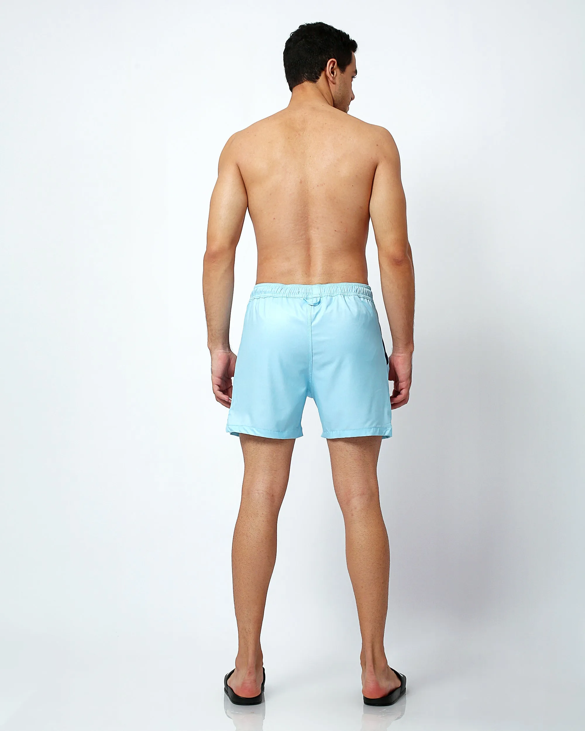 Baby Blue - Waterproof Pocket Swim Shorts