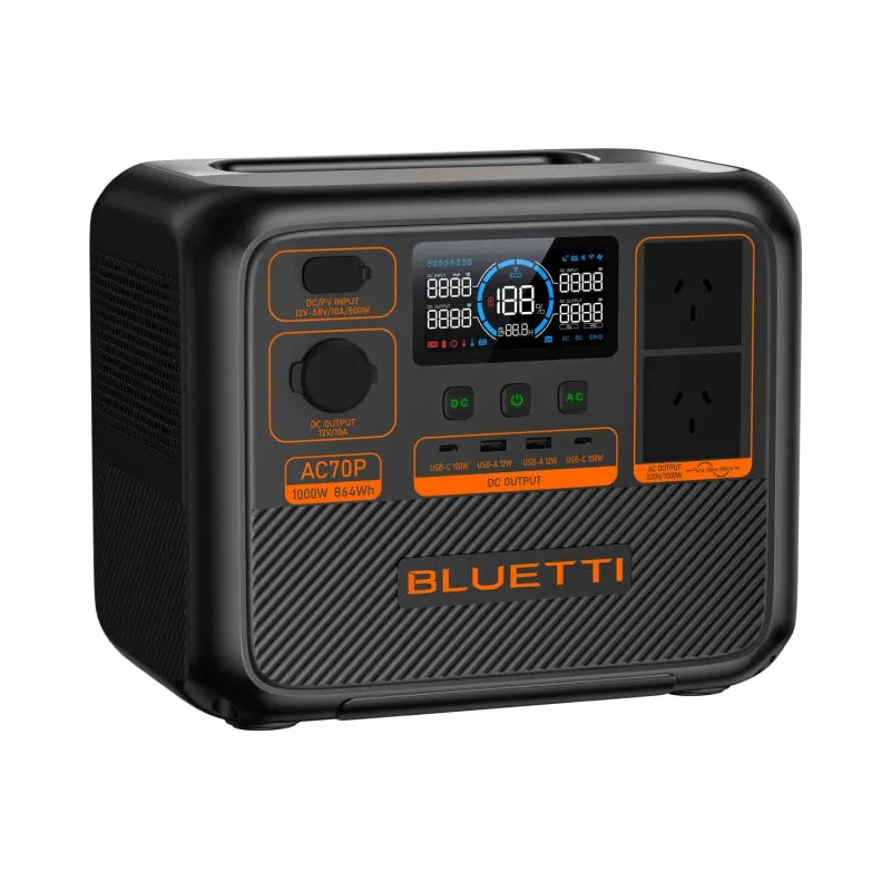 Bluetti AC70P Portable Power Station | 1000W