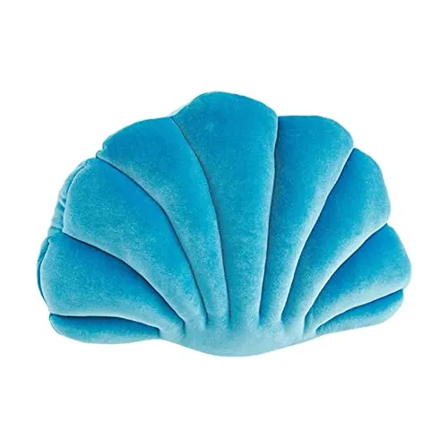 CALANDIS® Decorative Throw Pillow Floor Cushion Household Bedroom Car Seashell Pillows Blue | 1 Decorative Pillow