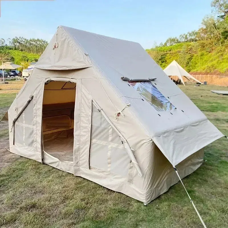 Camping Tent Inflatable Waterproof Family Extra-Large House Big Xxl Autocent Shelter Beach Campaign House 6.3㎡ Outdoor 420D