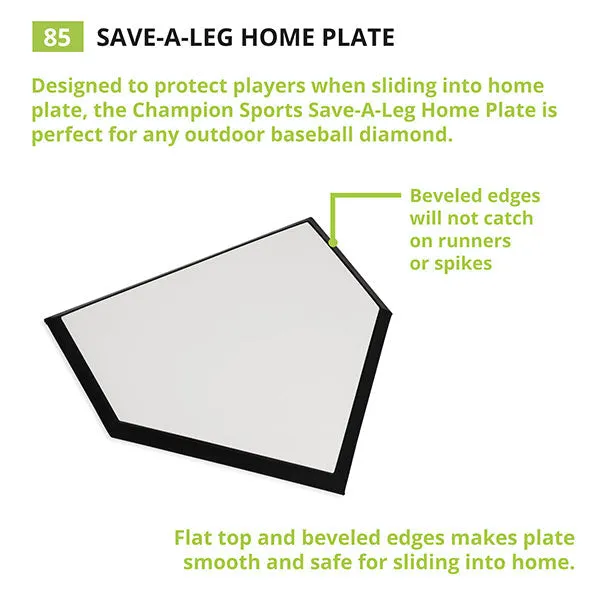 Champion Sports Save-A-Leg Home Plate