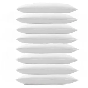 CUSHIO™ MicroFibre Pillow - Size 24"x16" (Pack of 8) Enhance Your Sleep Quality | Wake Up Refreshed (White)