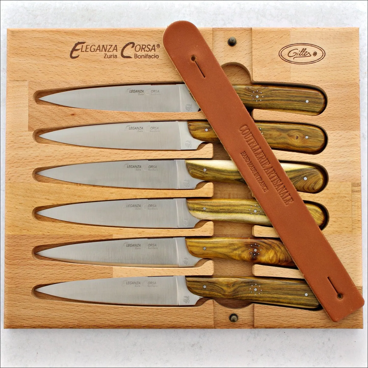 Eleganza Corsa Steak Knives - Pistachio - Set of 6