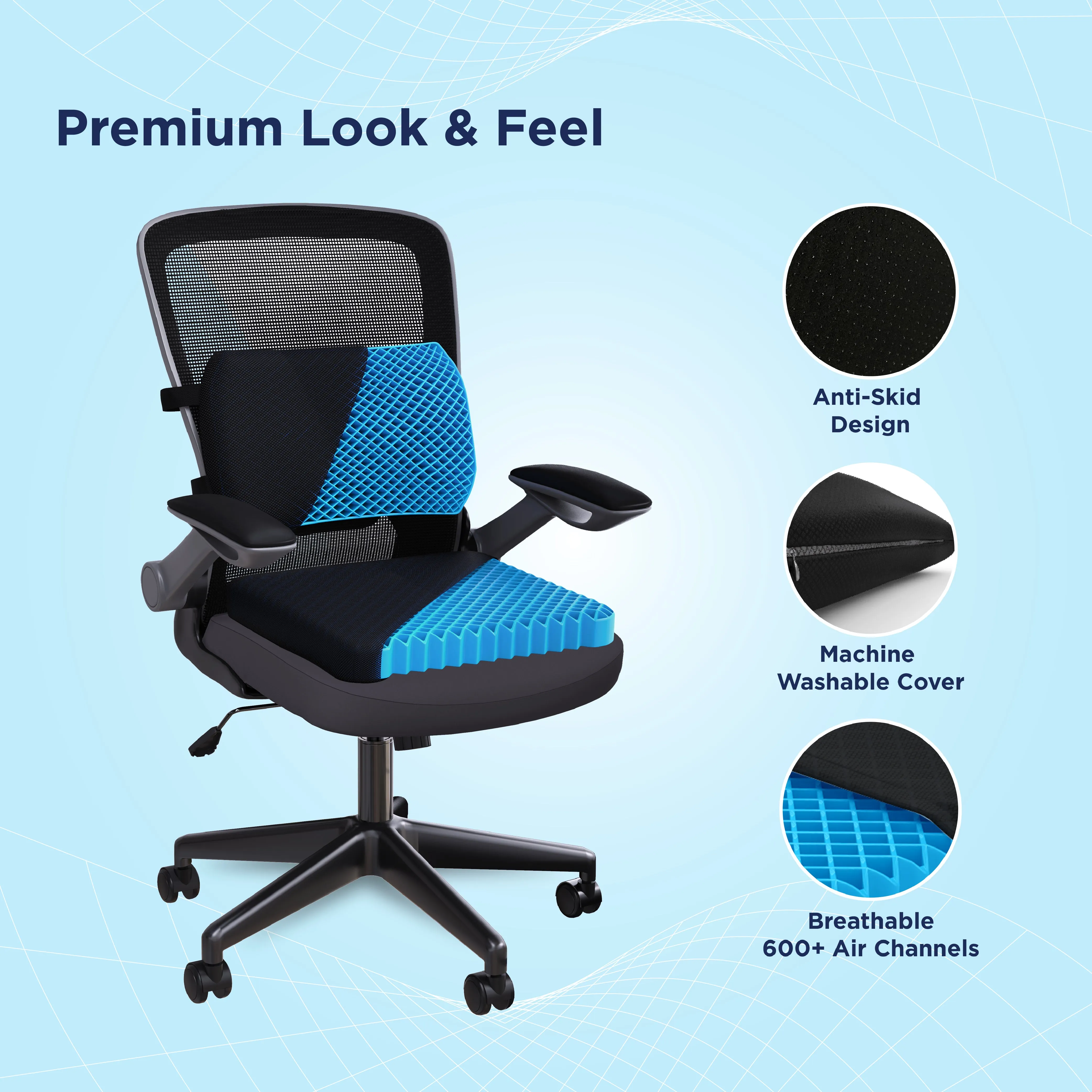 Ergo Seat & Back Cushion Combo