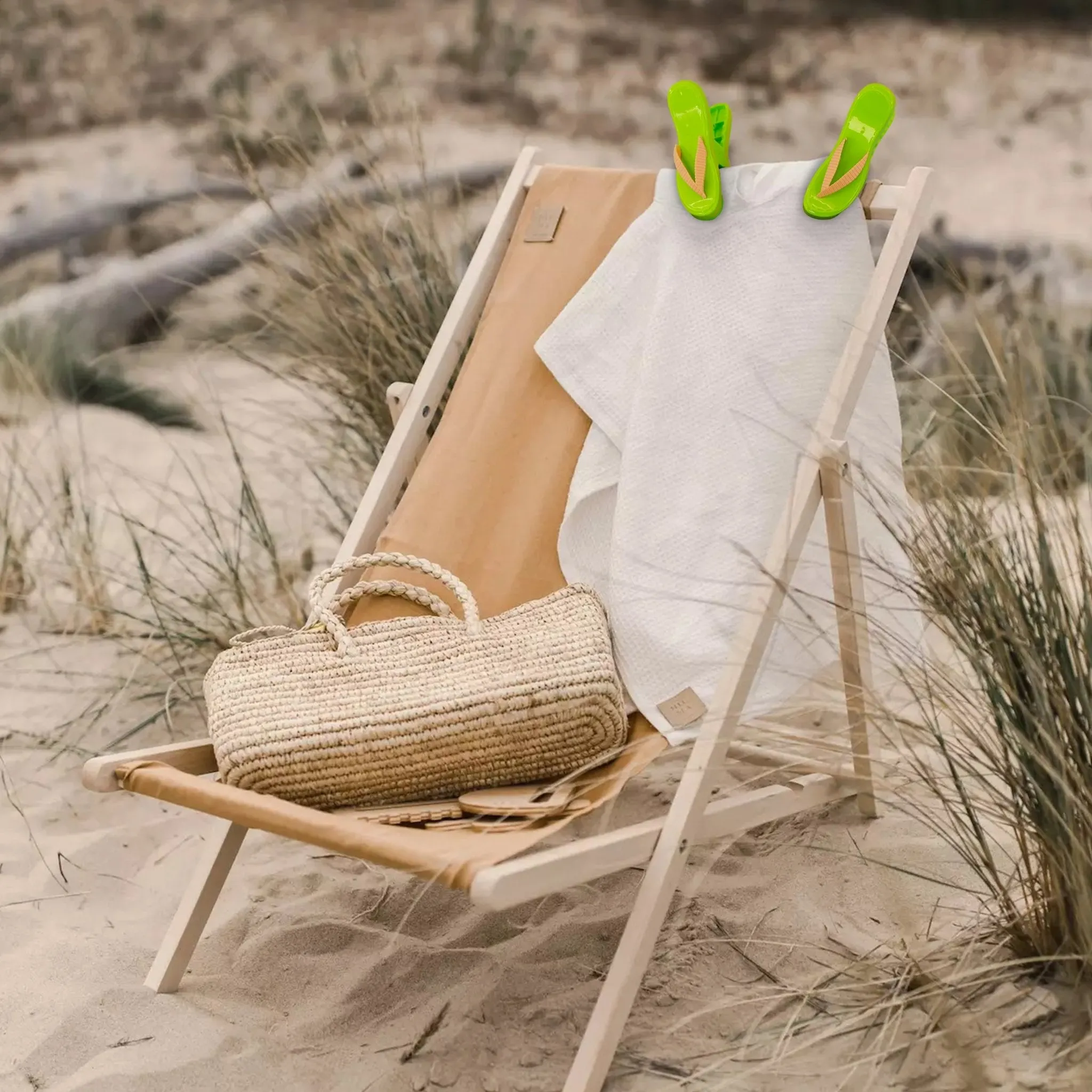 Flip Flop Sun Bed Towel Clips 2 Pack