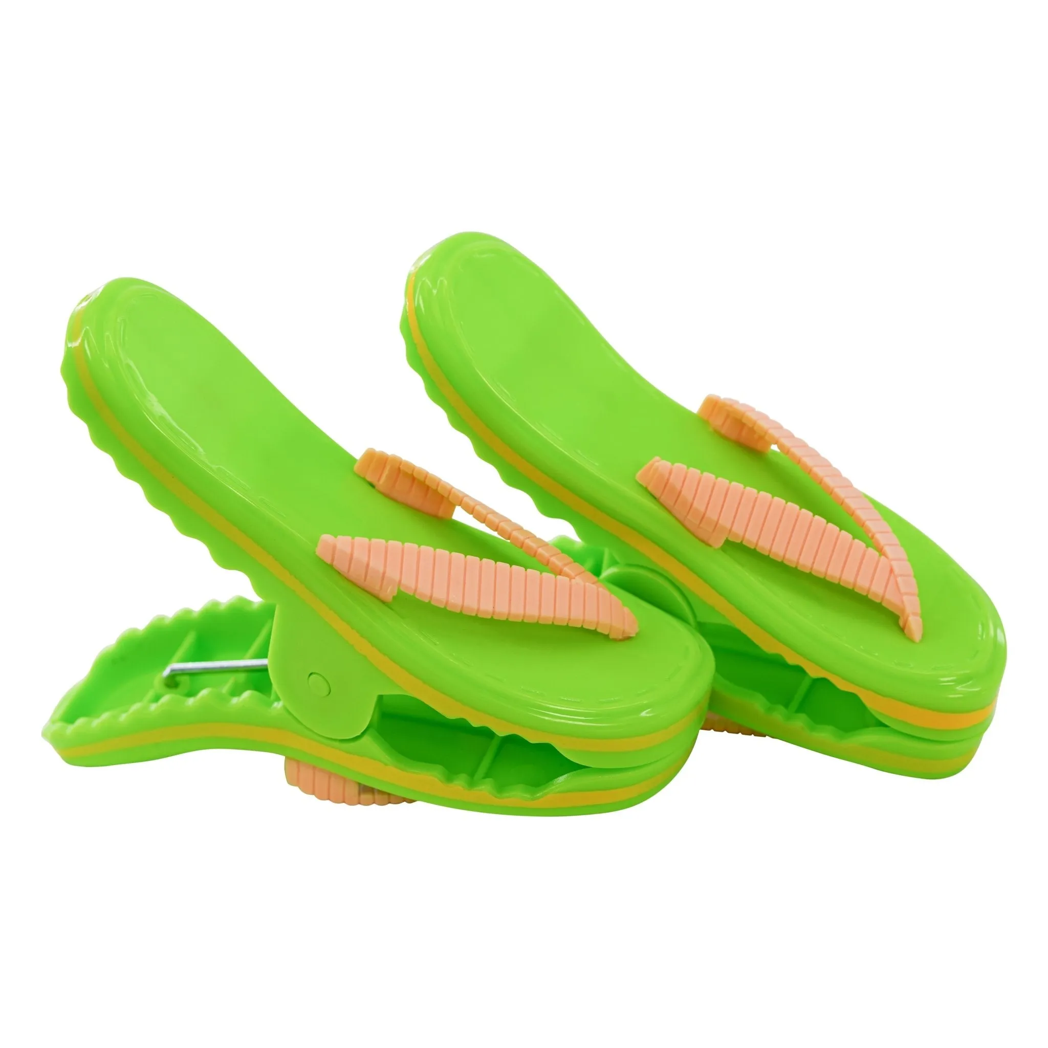 Flip Flop Sun Bed Towel Clips 2 Pack