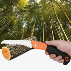 Folding Saw(180 mm) for Trimming, Pruning, Camping. Shrubs and Wood - H00568