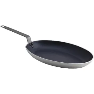 Genware Oval Fishpan 36cm Teflon Plus