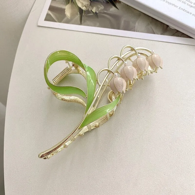 Gorgeous Flower Headdress Spring Tulip Hair Claw Clips