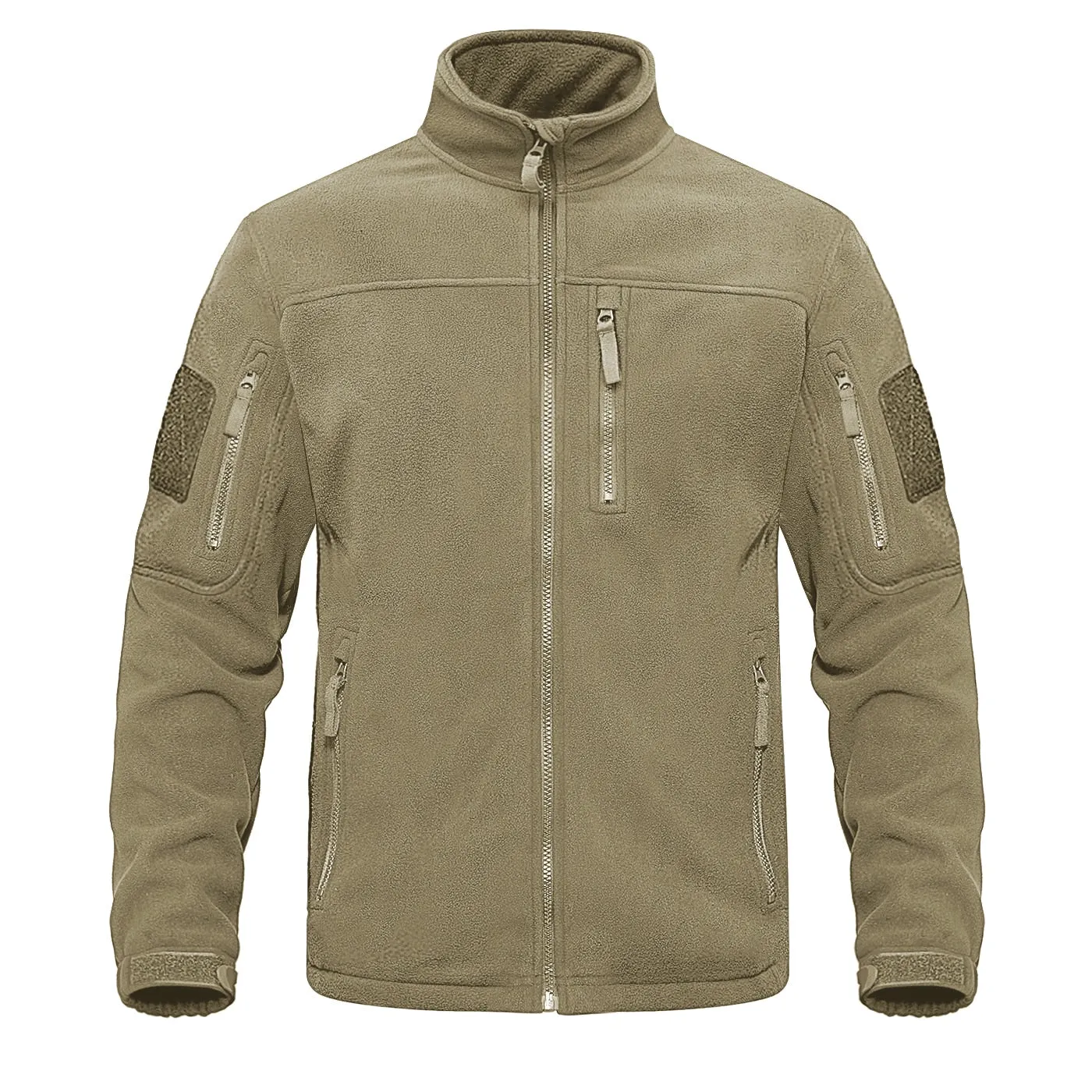 Green-fleece-thermal-warm-casual Tacvasen men's tactical jacket