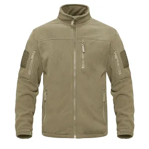 Green-fleece-thermal-warm-casual Tacvasen men's tactical jacket