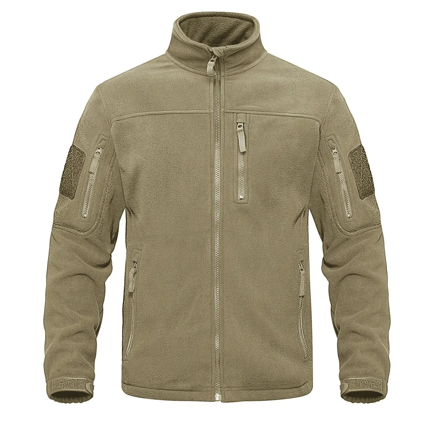 Green-fleece-thermal-warm-casual Tacvasen men's tactical jacket