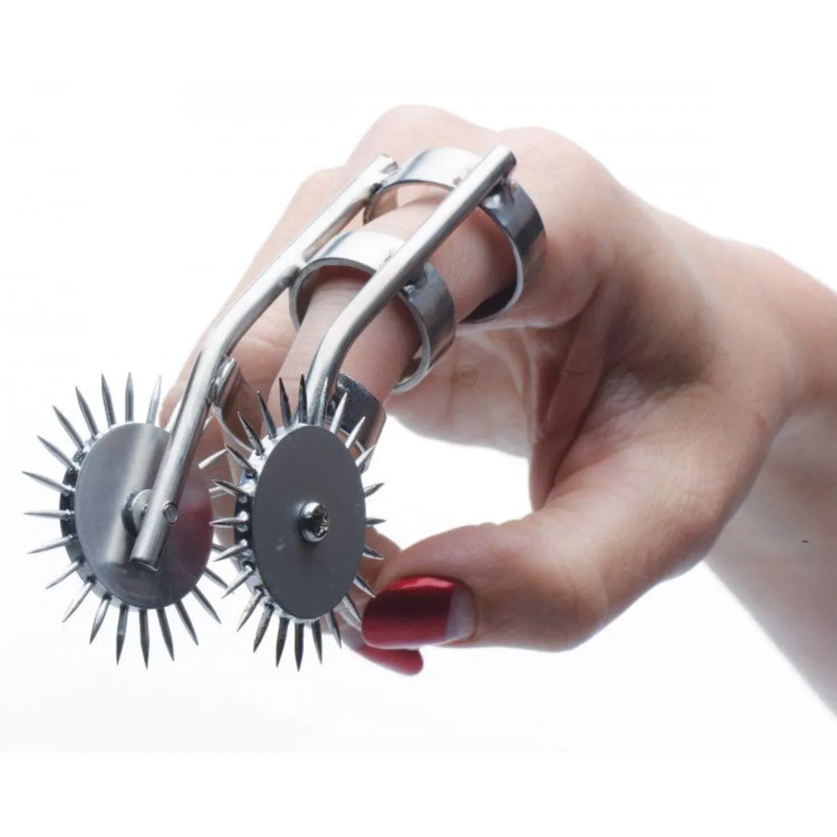 Master Series Spikes Double Finger Pinwheel Silver