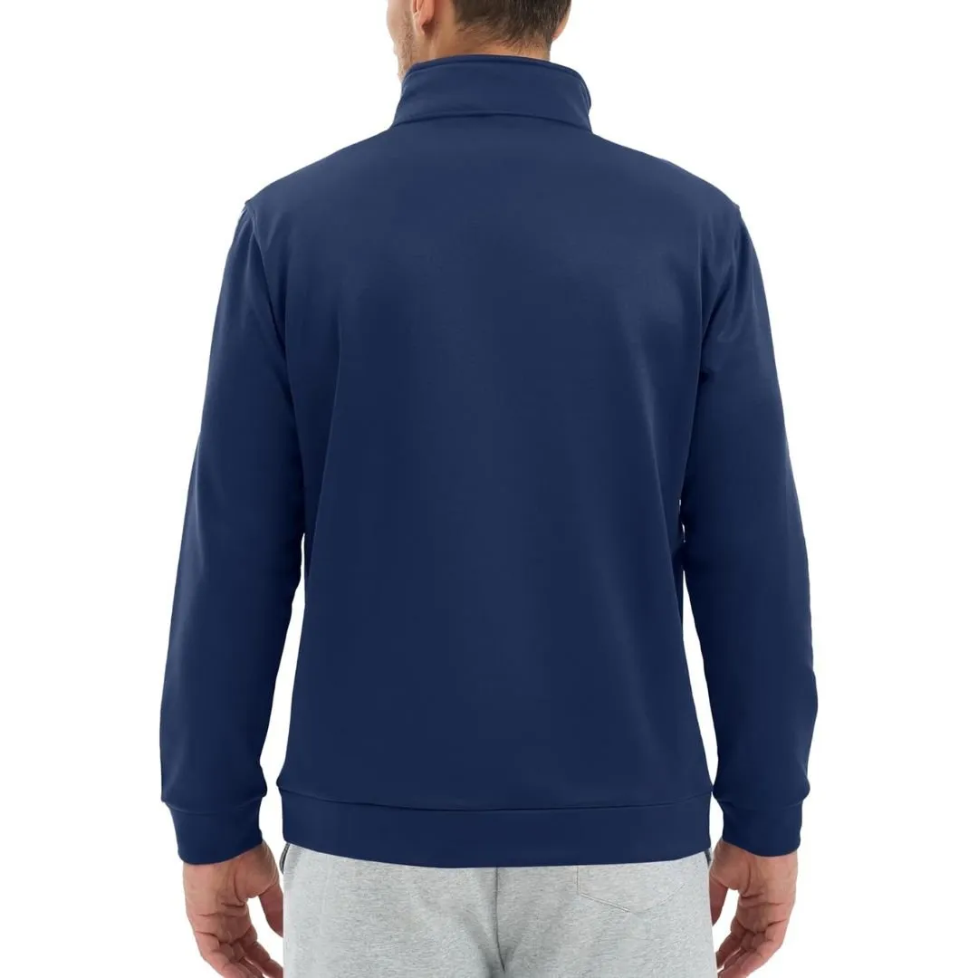 Men's Quarter Zip Pullover Sweatshirts Lightweight Fleece Lined