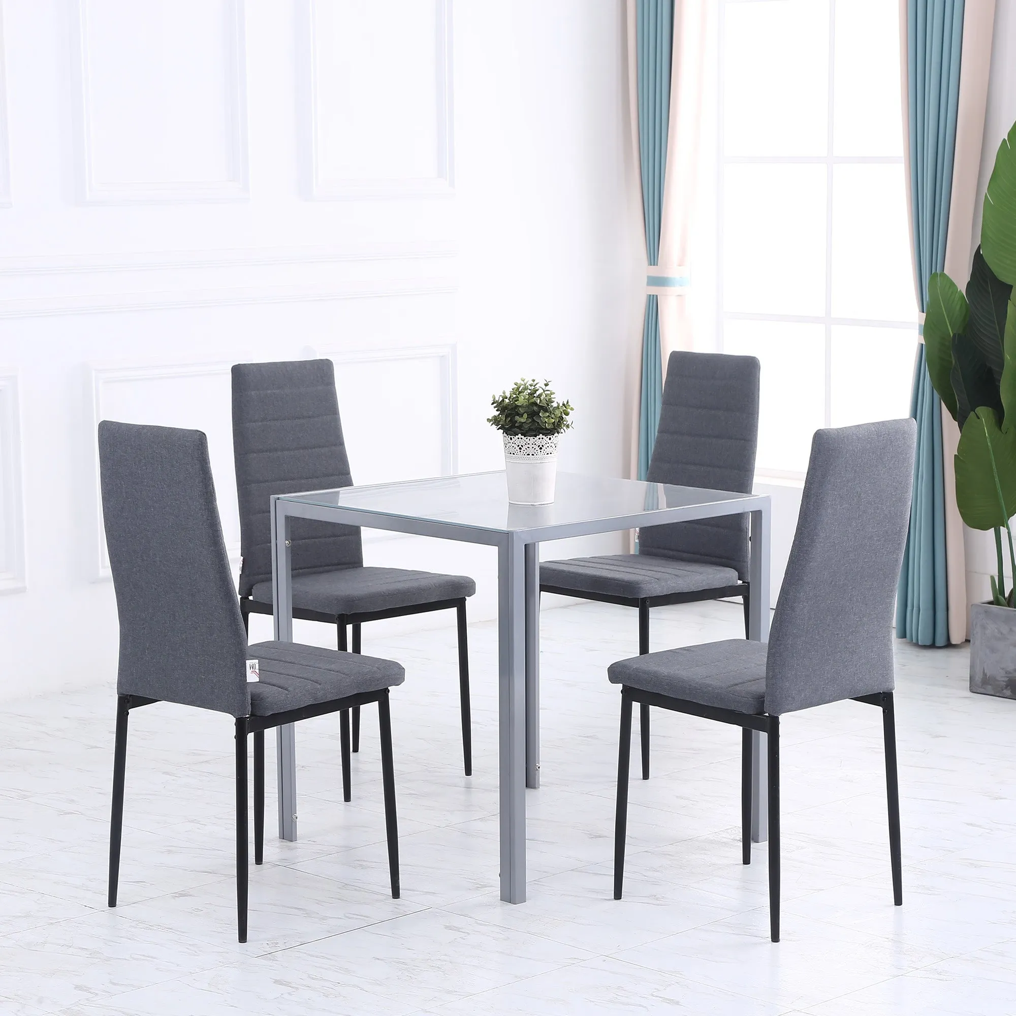 Modern Square Dining Table for 2-4 People