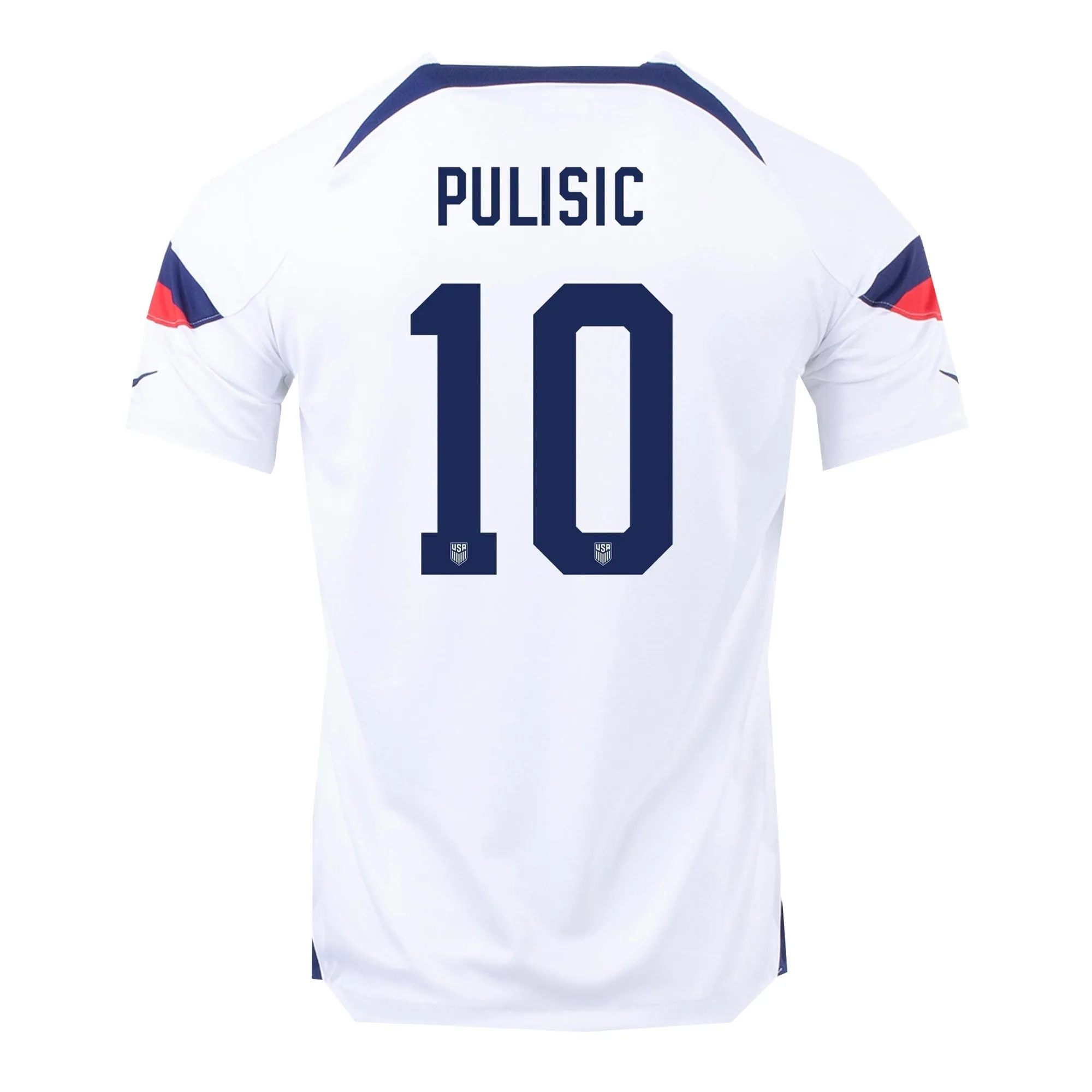 Nike Men's USA 2022/23 Dri-FIT ADV Home Jersey w/ Pulisic #10 Printing