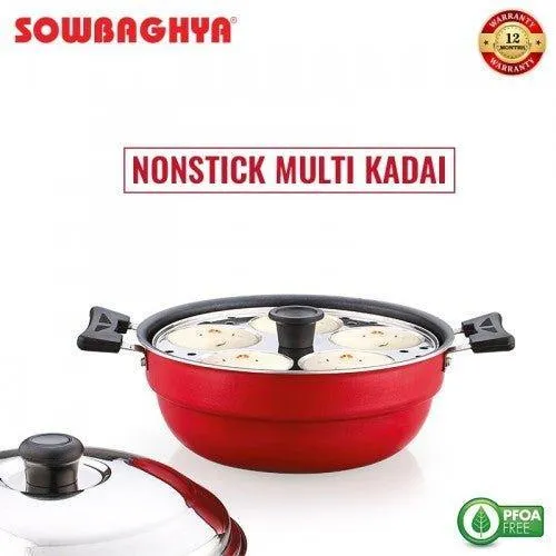 NS IB Multi Kadai with SS Lid(2 Idly plates & 1 Steamer plate)