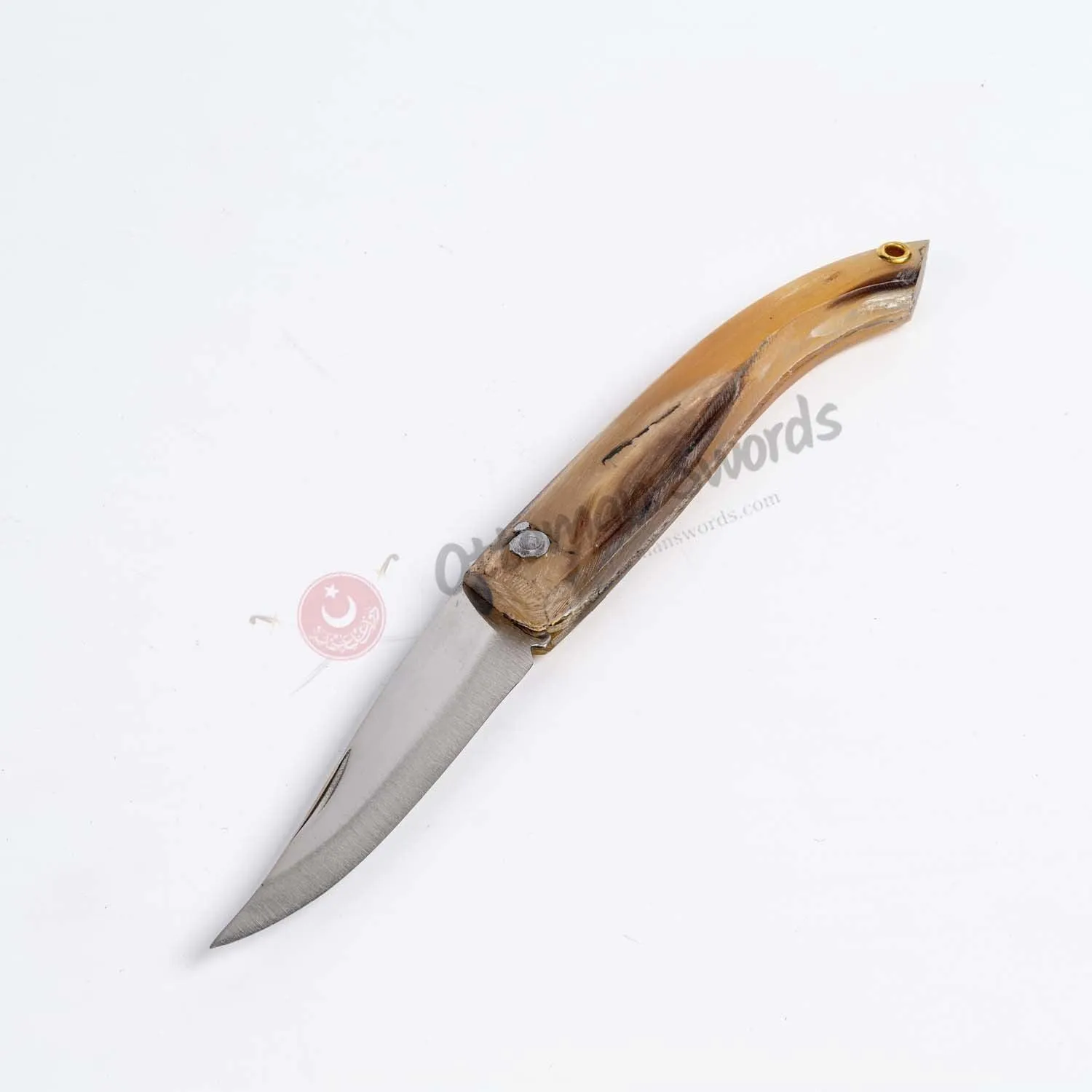 Ram Horn Handle Classic Basic Folding Pocket Knife