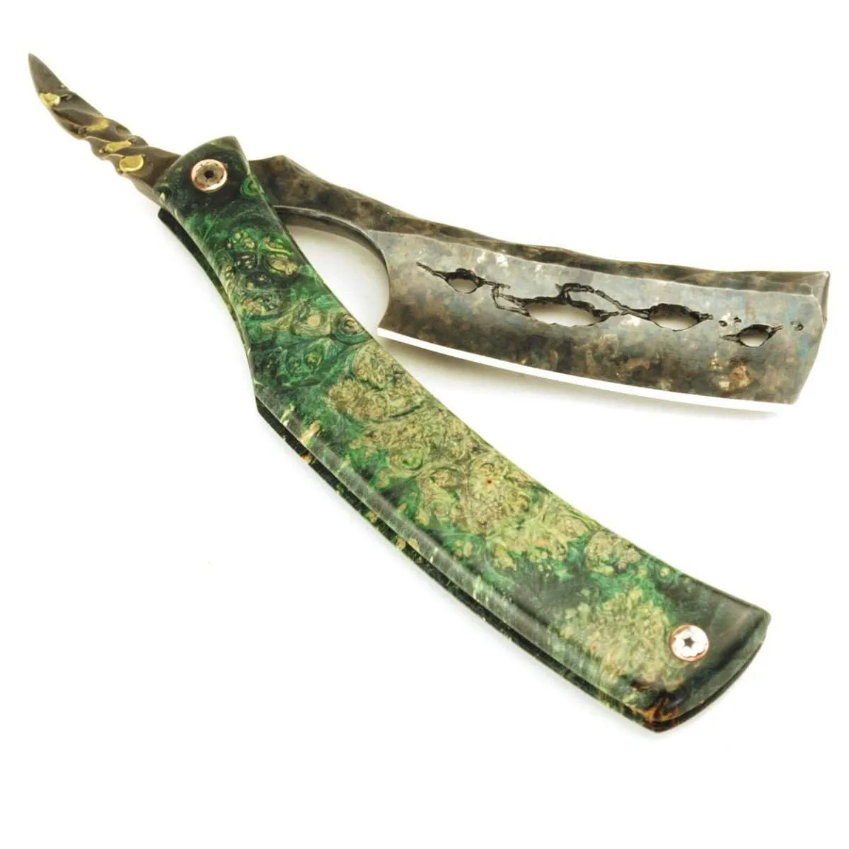 SOLD-Dylan Farnham #49, Custom Straight Razor , the "Lucky Cheshire"