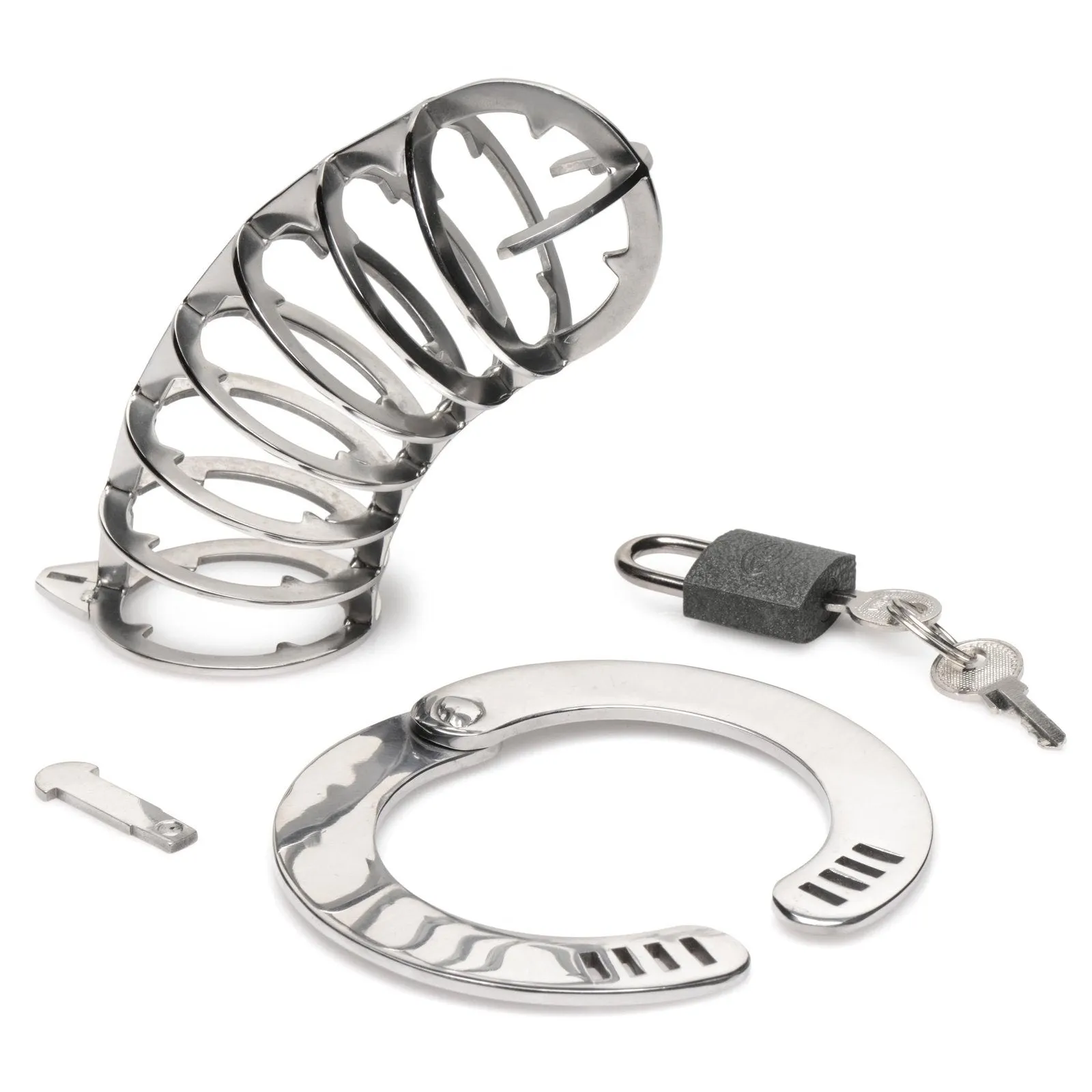 Stainless Steel Spiked Chastity Cage