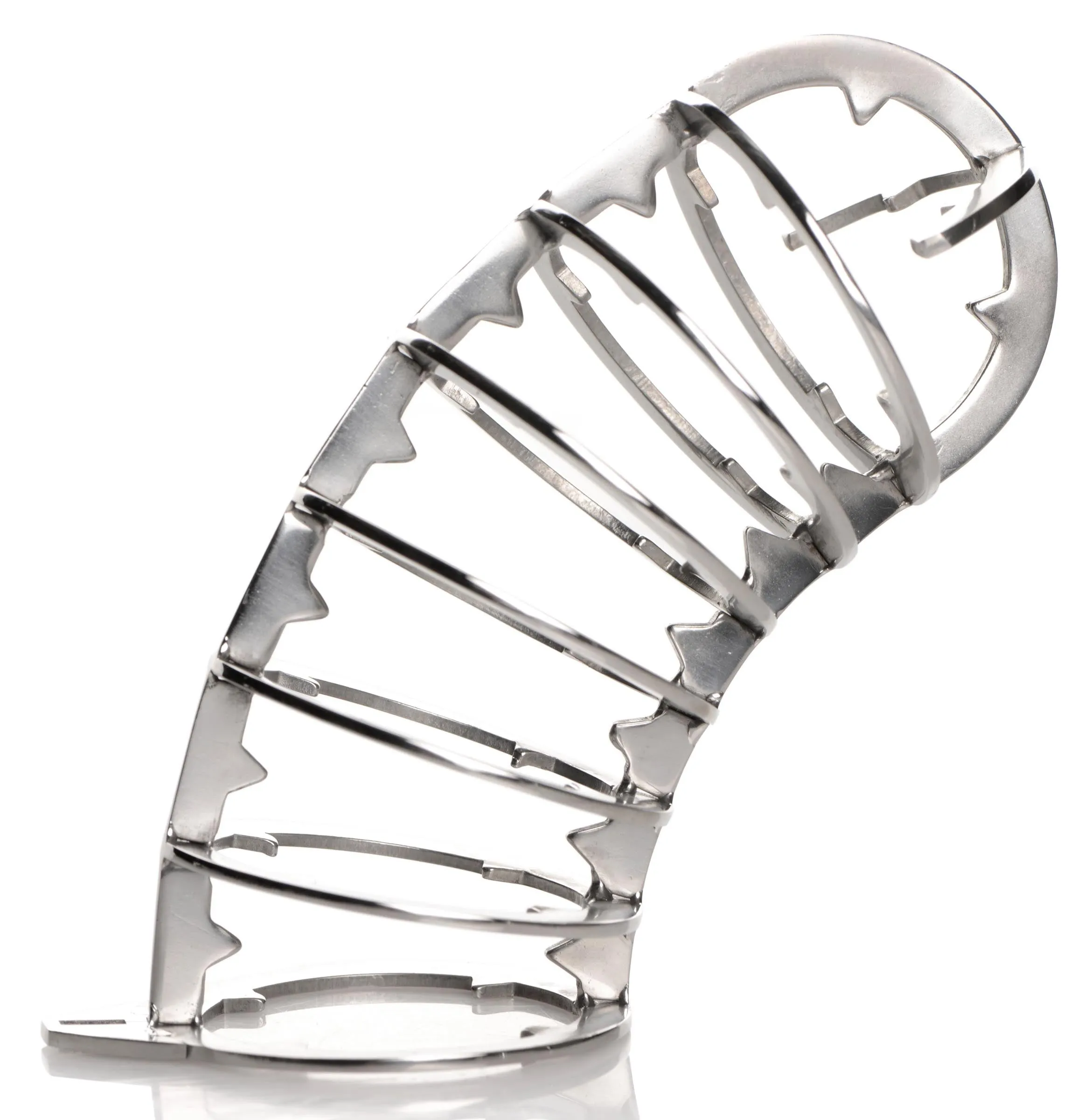 Stainless Steel Spiked Chastity Cage