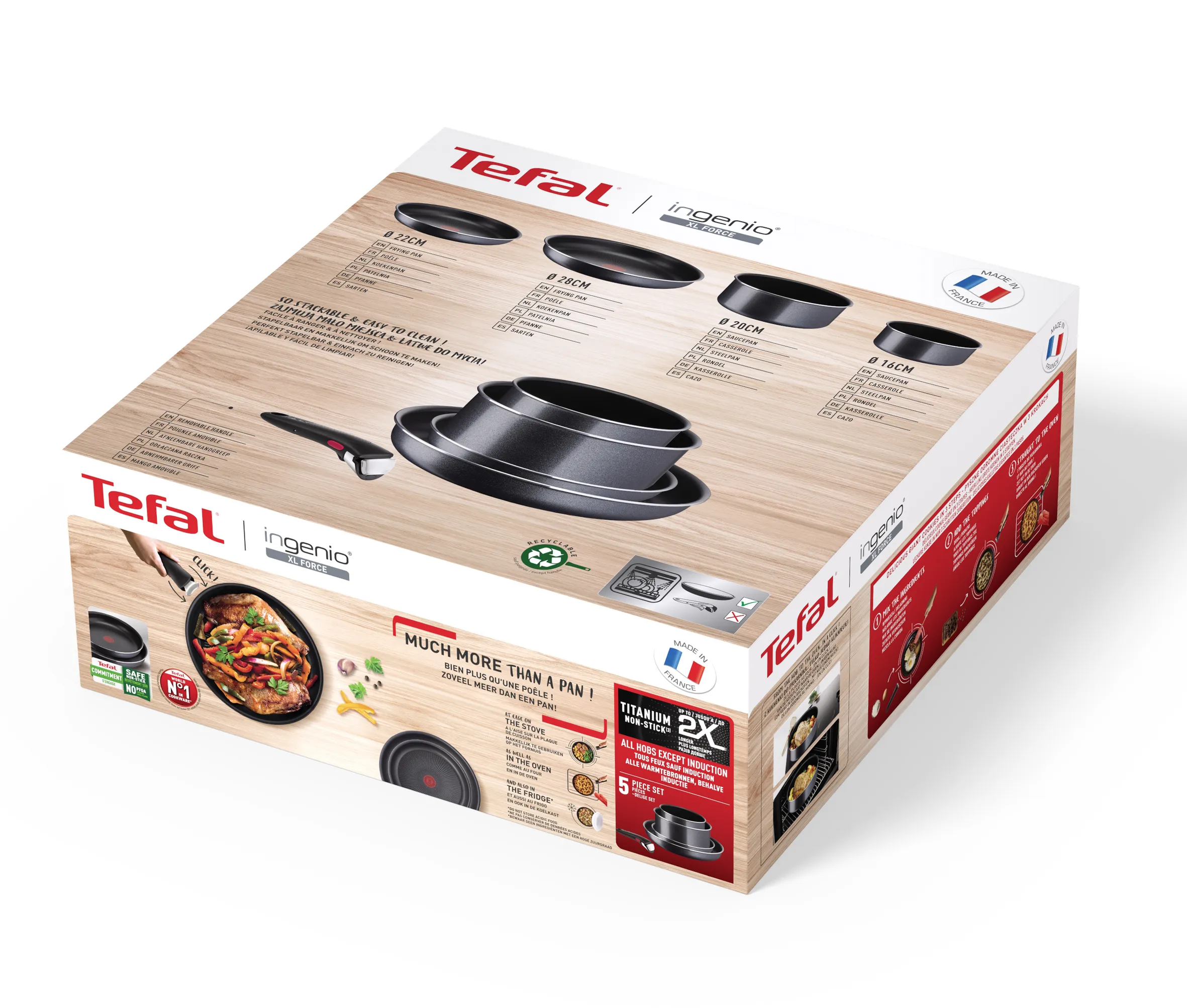 Tefal Ingenio XL Force Non-stick 5pc Set L1589502