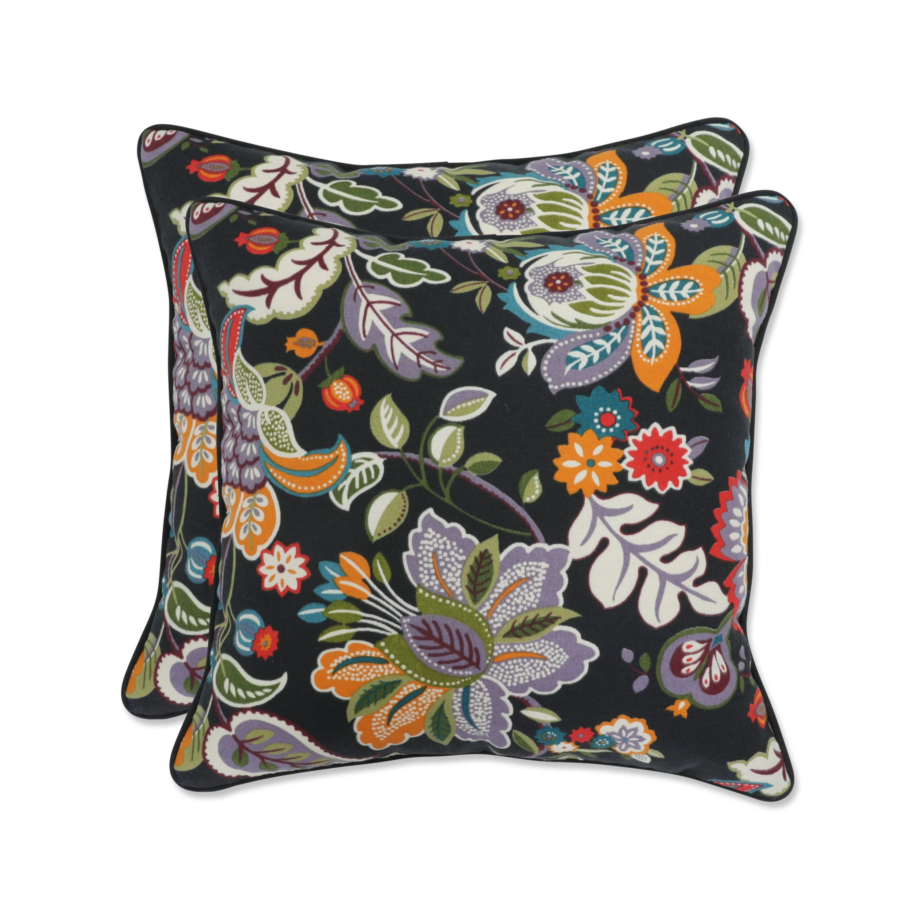 Telfair Midnight 16.5-inch Throw Pillow (Set of 2)