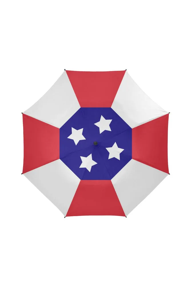 TEXAS LOVE Semi-Automatic Foldable Umbrella