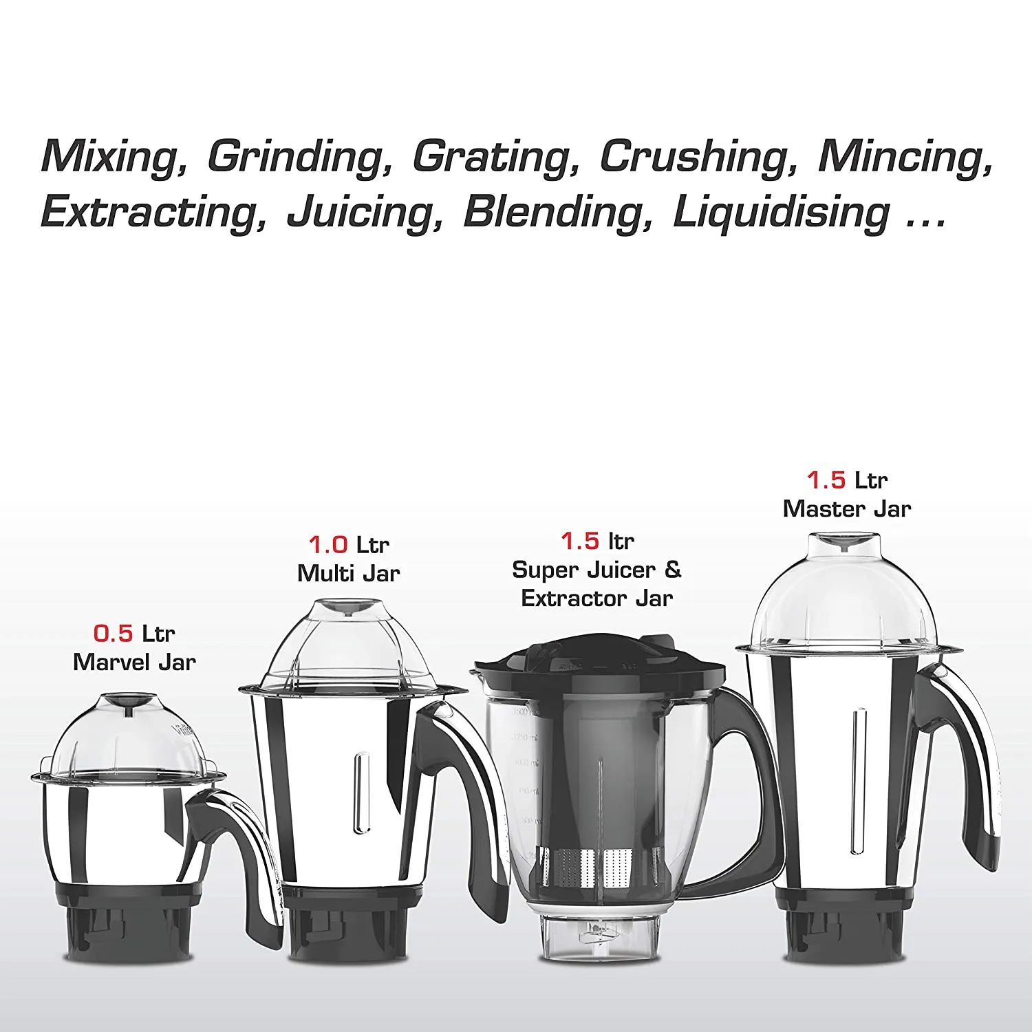 VIDIEM VSTAR ADC 550 WATT MIXER GRINDER - 110V WITH 5 JARS