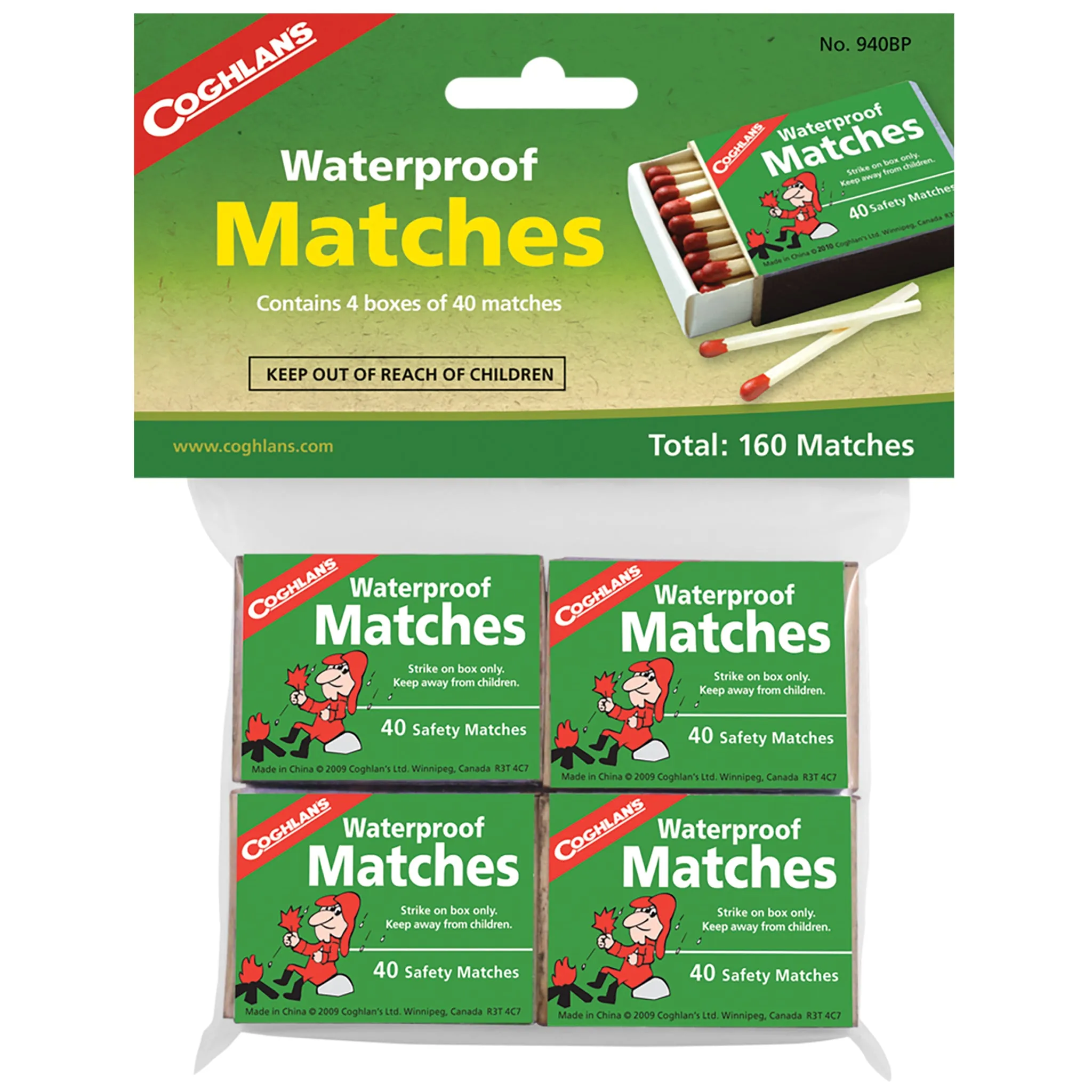 Waterproof Matches - 160 Matches